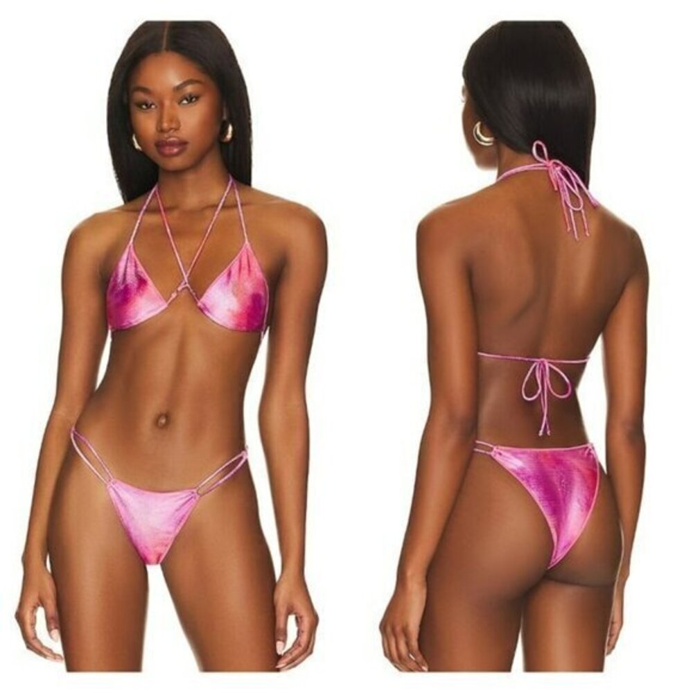 Camila Coelho Ileana Top and Bottom - Pink Sparkle